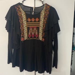 Free People embroidered blouse